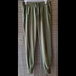 DANSKIN Olive Green Ankle Baggy Tapered Joggers
